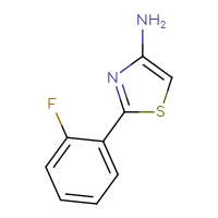 Chemical structure of 2-(2-fluorophenyl)-1,3-thiazol-4-amine - CSSB00012178614