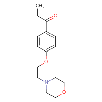 Chemical structure of 1-{4-[2-(morpholin-4-yl)ethoxy]phenyl}propan-1-one - CSSB00000600019