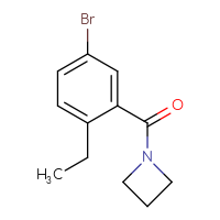 Chemical structure of 1-(5-bromo-2-ethylbenzoyl)azetidine - CSSB01992549438