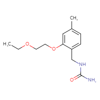 Chemical structure of {[2-(2-ethoxyethoxy)-4-methylphenyl]methyl}urea - CSSB00086174313