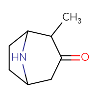 Chemical structure of 2-methyl-8-azabicyclo[3.2.1]octan-3-one - CSSB00023775544