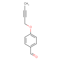 Chemical structure of 4-(but-2-yn-1-yloxy)benzaldehyde - CSSB00011641825