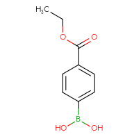 Chemical structure of [4-(ethoxycarbonyl)phenyl]boronic acid - CSSB00000043864