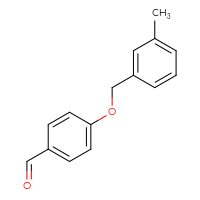 Chemical structure of 4-[(3-methylphenyl)methoxy]benzaldehyde - CSSB00000257863