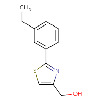 Chemical structure of [2-(3-ethylphenyl)-1,3-thiazol-4-yl]methanol - CSSB00000024755