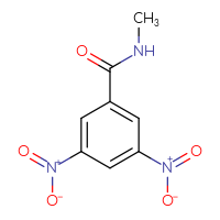 Chemical structure of N-methyl-3,5-dinitrobenzamide - CSSB00000002310