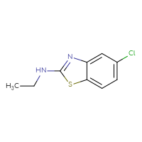Chemical structure of 5-chloro-N-ethyl-1,3-benzothiazol-2-amine - CSSB00000180166