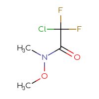 Chemical structure of 2-chloro-2,2-difluoro-N-methoxy-N-methylacetamide - CSSB00016126869