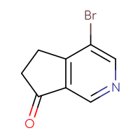 Chemical structure of 4-bromo-5H,6H,7H-cyclopenta[c]pyridin-7-one - CSSB00010892161