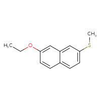 Chemical structure of 2-ethoxy-7-(methylsulfanyl)naphthalene - CSSB14967551861
