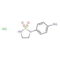 Chemical structure of 2-(4-aminophenyl)-1λ⁶,2,5-thiadiazolidine-1,1-dione hydrochloride - CSSB00159270019