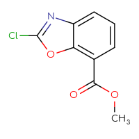 Chemical structure of methyl 2-chloro-1,3-benzoxazole-7-carboxylate - CSSB00010272378