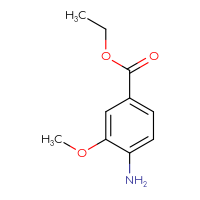 Chemical structure of ethyl 4-amino-3-methoxybenzoate - CSSB00012184551