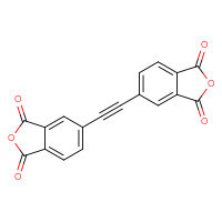 Chemical structure of 5-[2-(1,3-dioxo-1,3-dihydro-2-benzofuran-5-yl)ethynyl]-1,3-dihydro-2-benzofuran-1,3-dione - CSSB00103154282