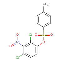 Chemical structure of 2,4-dichloro-3-nitrophenyl 4-methylbenzene-1-sulfonate - CSSB00153818254