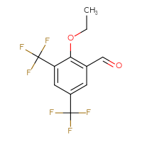 Chemical structure of 2-ethoxy-3,5-bis(trifluoromethyl)benzaldehyde - CSSB06835378263