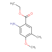 Chemical structure of ethyl 2-amino-4-methoxy-5-methylbenzoate - CSSB00010244100