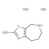 Chemical structure of 4H,5H,6H,7H,8H-[1,3]thiazolo[5,4-c]azepin-2-amine dihydrobromide - CSSB00103149934