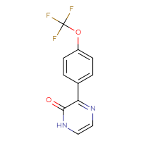Chemical structure of 3-[4-(trifluoromethoxy)phenyl]-1,2-dihydropyrazin-2-one - CSSB00008724401