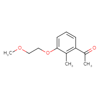 Chemical structure of 1-[3-(2-methoxyethoxy)-2-methylphenyl]ethan-1-one - CSSB06262207730