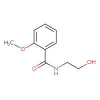 Chemical structure of N-(2-hydroxyethyl)-2-methoxybenzamide - CSSB00000158876