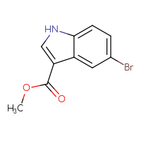 Chemical structure of methyl 5-bromo-1H-indole-3-carboxylate - CSSB00009812884