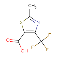 Chemical structure of 2-methyl-4-(trifluoromethyl)-1,3-thiazole-5-carboxylic acid - CSSB00011219471