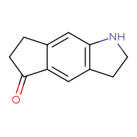 Chemical structure of 1H,2H,3H,5H,6H,7H-cyclopenta[f]indol-5-one - CSSB00000113159
