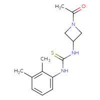 Chemical structure of 3-(1-acetylazetidin-3-yl)-1-(2,3-dimethylphenyl)thiourea - CSSB21432484198