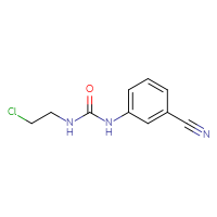 Chemical structure of 3-(2-chloroethyl)-1-(3-cyanophenyl)urea - CSSB00000163694