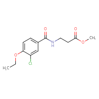 Chemical structure of methyl 3-[(3-chloro-4-ethoxyphenyl)formamido]propanoate - CSSB07126156142