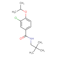 Chemical structure of 3-chloro-N-(2,2-dimethylpropyl)-4-(propan-2-yloxy)benzamide - CSSB06474144361