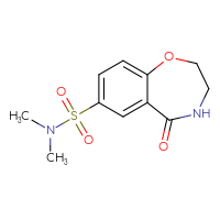 Chemical structure of N,N-dimethyl-5-oxo-2,3,4,5-tetrahydro-1,4-benzoxazepine-7-sulfonamide - CSSB02005854899