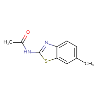 Chemical structure of N-(6-methyl-1,3-benzothiazol-2-yl)acetamide - CSSB00000151890