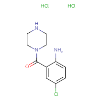 Chemical structure of 4-chloro-2-(piperazine-1-carbonyl)aniline dihydrochloride - CSSB06359898182