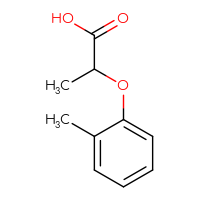 Chemical structure of 2-(2-methylphenoxy)propanoic acid - CSSB00000189243