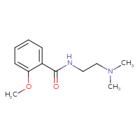 Chemical structure of N-[2-(dimethylamino)ethyl]-2-methoxybenzamide - CSSB00031132170