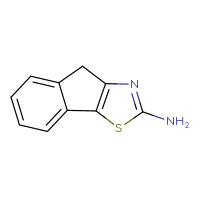 Chemical structure of 4H-indeno[2,1-d][1,3]thiazol-2-amine - CSSB00009960441