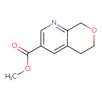 Chemical structure of methyl 5H,6H,8H-pyrano[3,4-b]pyridine-3-carboxylate - CSSB00051848567