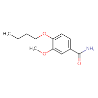 Chemical structure of 4-butoxy-3-methoxybenzamide - CSSB00000003328
