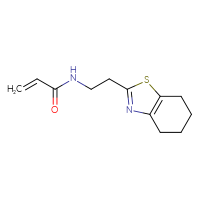 Chemical structure of N-[2-(4,5,6,7-tetrahydro-1,3-benzothiazol-2-yl)ethyl]prop-2-enamide - CSSB00103325991