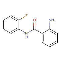 Chemical structure of 2-amino-N-(2-fluorophenyl)benzamide - CSSB00000489120