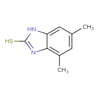 Chemical structure of 4,6-dimethyl-1H-1,3-benzodiazole-2-thiol - CSSB00011996320