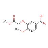 Chemical structure of 4-methoxy-3-(2-methoxy-2-oxoethoxy)benzoic acid - CSSB00000297945