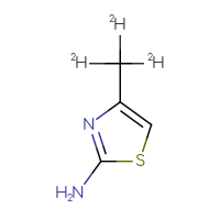 Chemical structure of 4-(²H₃)methyl-1,3-thiazol-2-amine - CSSB00102554703