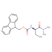 Chemical structure of (9H-fluoren-9-yl)methyl N-[(1R)-1-(dimethylcarbamoyl)propyl]carbamate - CSSB00914966245