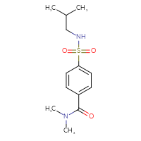 Chemical structure of N,N-dimethyl-4-[(2-methylpropyl)sulfamoyl]benzamide - CSSB00061957846