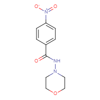 Chemical structure of N-(morpholin-4-yl)-4-nitrobenzamide - CSSB00046240921