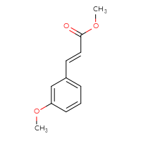 Chemical structure of methyl (2E)-3-(3-methoxyphenyl)prop-2-enoate - CSSB00000149303
