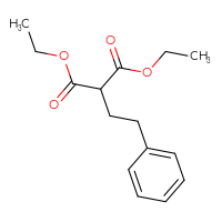 Chemical structure of 1,3-diethyl 2-(2-phenylethyl)propanedioate - CSSB00000519422
